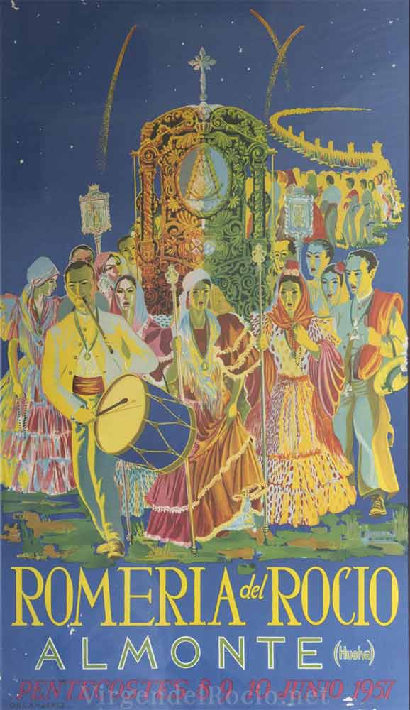 Romería de Nuestra Señora del Rocío 1957 El Rocío
